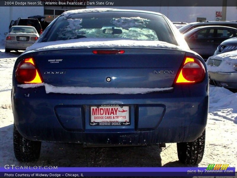 Atlantic Blue Pearlcoat / Dark Slate Gray 2004 Dodge Neon SE