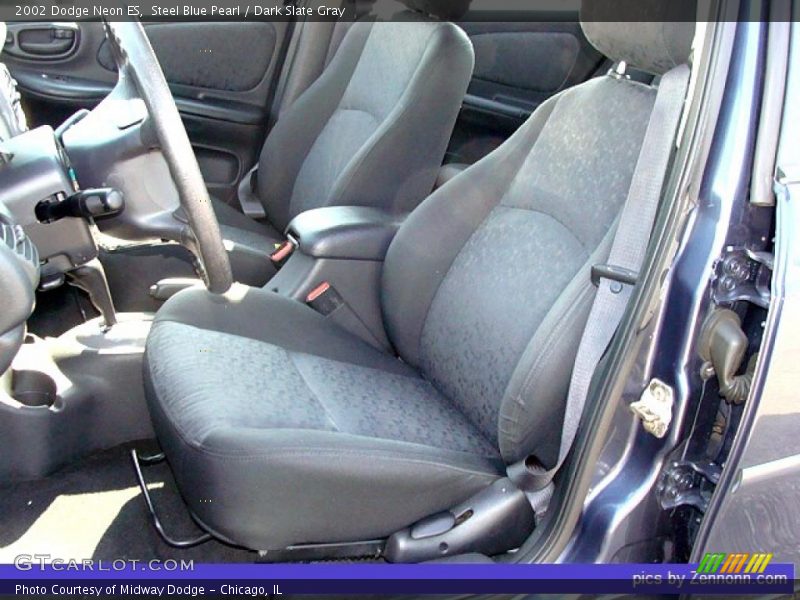 Steel Blue Pearl / Dark Slate Gray 2002 Dodge Neon ES