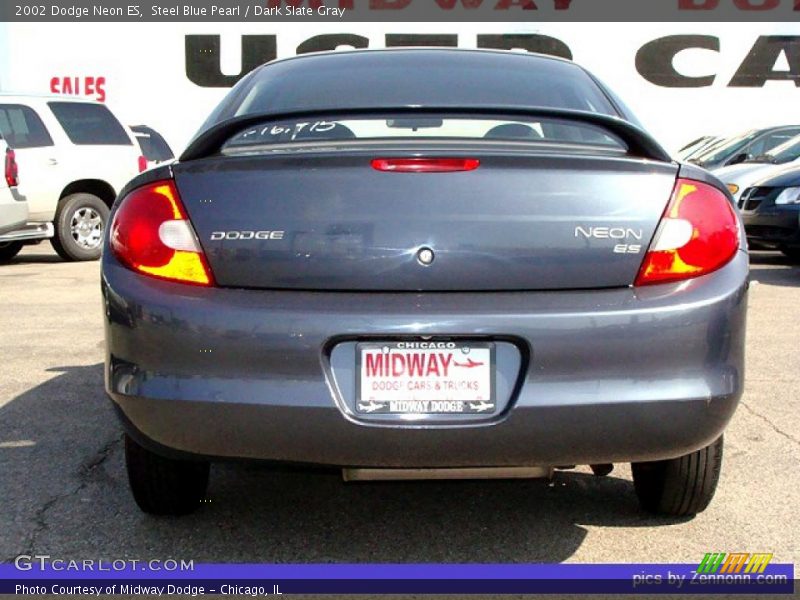 Steel Blue Pearl / Dark Slate Gray 2002 Dodge Neon ES