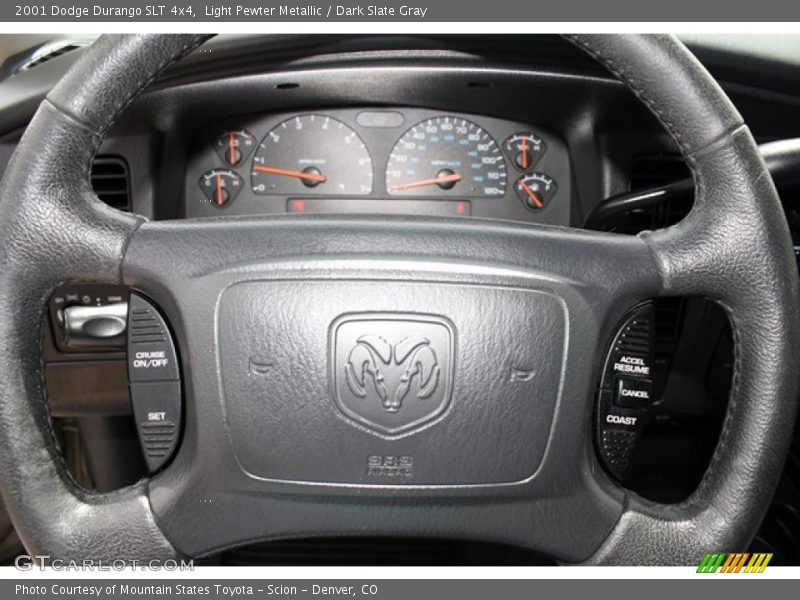 Light Pewter Metallic / Dark Slate Gray 2001 Dodge Durango SLT 4x4