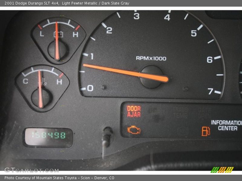Light Pewter Metallic / Dark Slate Gray 2001 Dodge Durango SLT 4x4