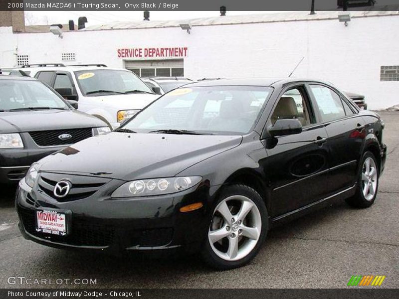 Onyx Black / Beige 2008 Mazda MAZDA6 i Touring Sedan