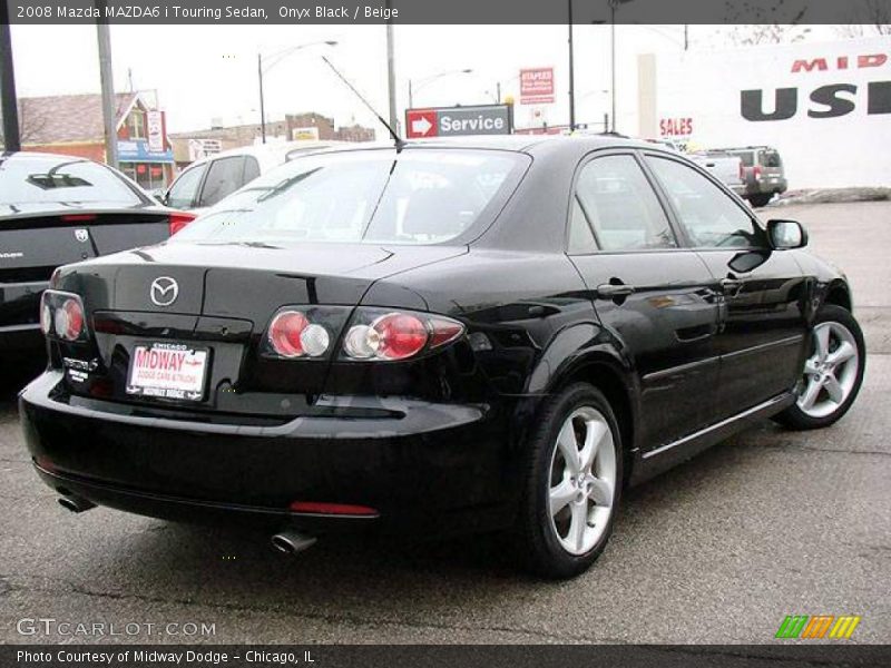 Onyx Black / Beige 2008 Mazda MAZDA6 i Touring Sedan
