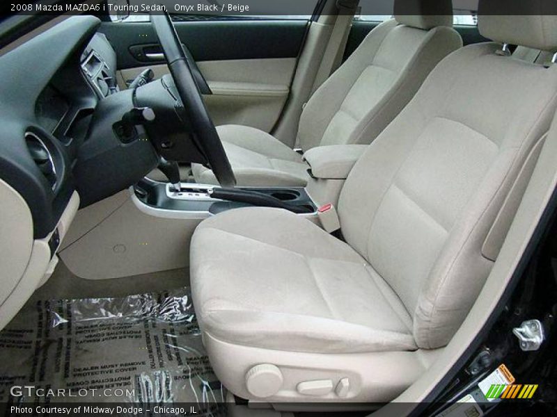 Onyx Black / Beige 2008 Mazda MAZDA6 i Touring Sedan