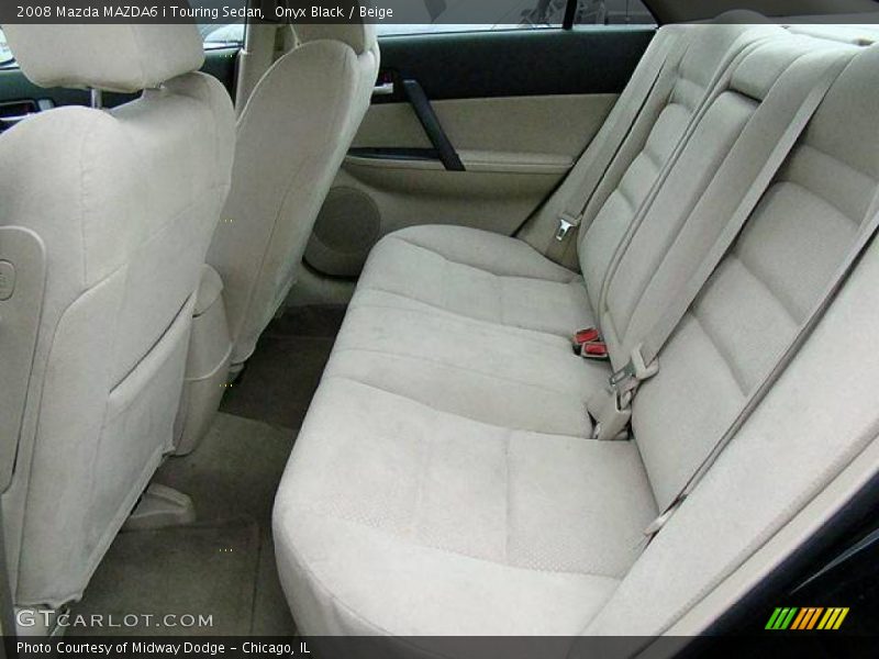 Onyx Black / Beige 2008 Mazda MAZDA6 i Touring Sedan