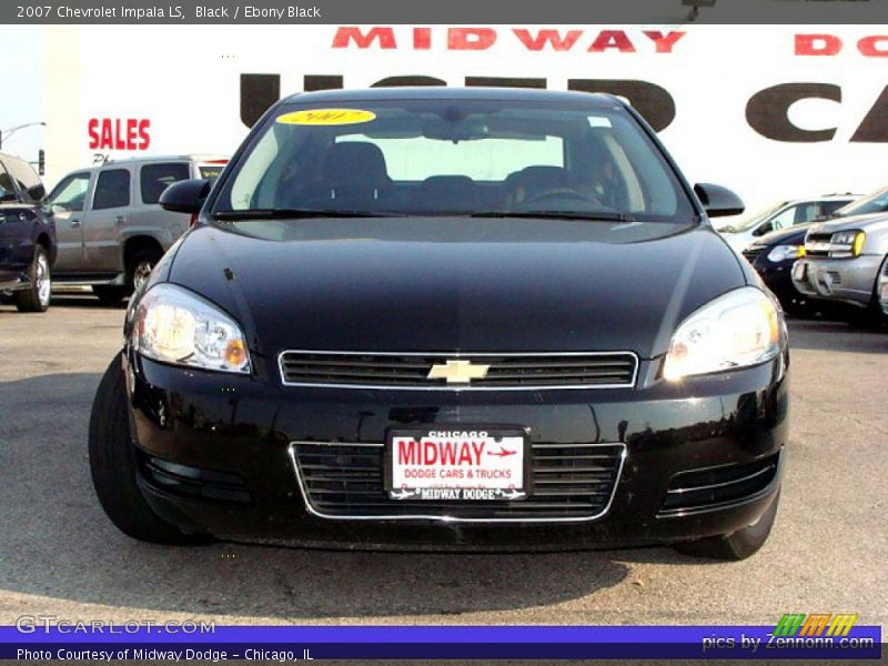 Black / Ebony Black 2007 Chevrolet Impala LS