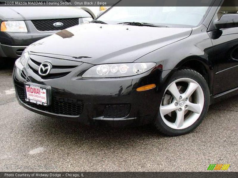 Onyx Black / Beige 2008 Mazda MAZDA6 i Touring Sedan