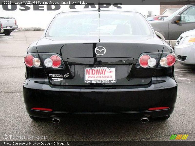 Onyx Black / Beige 2008 Mazda MAZDA6 i Touring Sedan