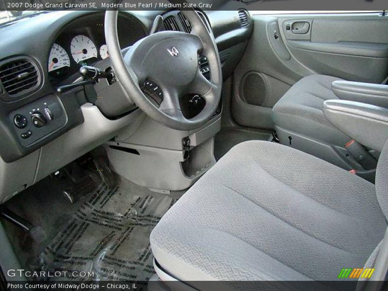 Modern Blue Pearl / Medium Slate Gray 2007 Dodge Grand Caravan SE