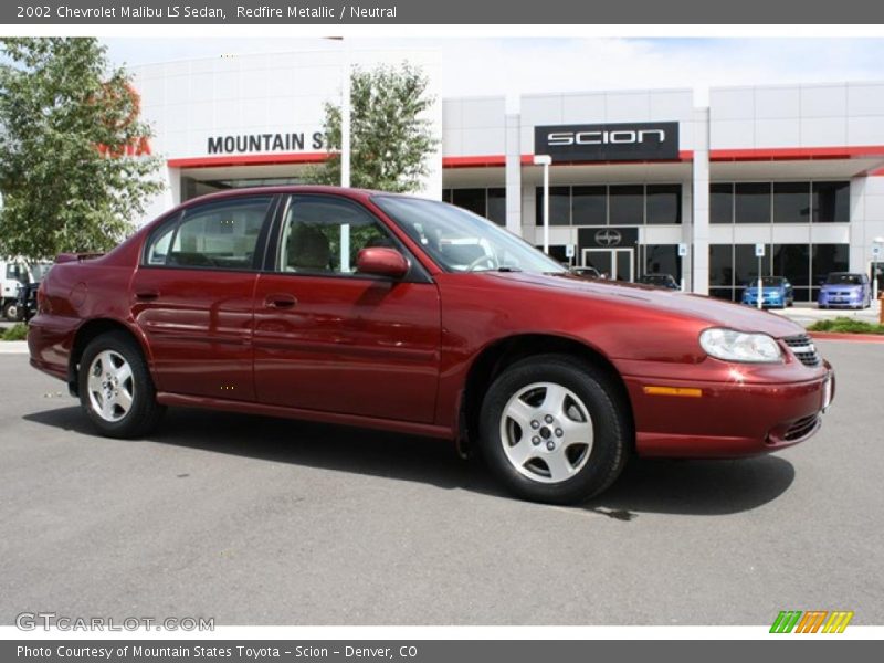 Redfire Metallic / Neutral 2002 Chevrolet Malibu LS Sedan
