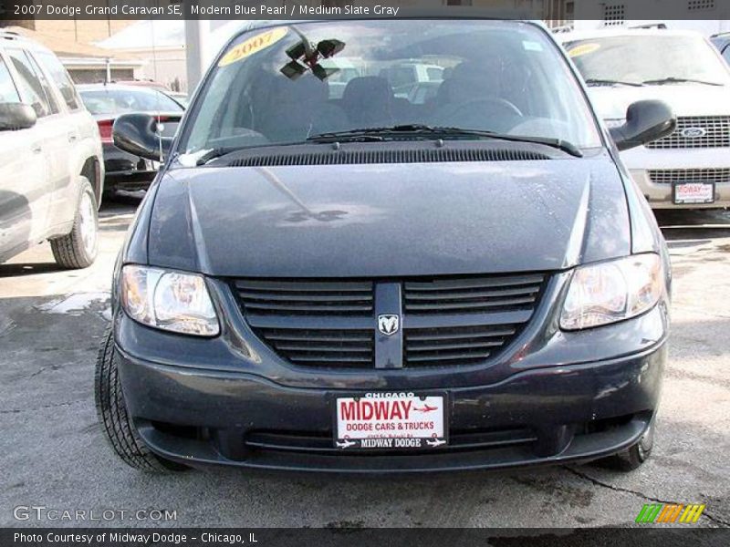 Modern Blue Pearl / Medium Slate Gray 2007 Dodge Grand Caravan SE