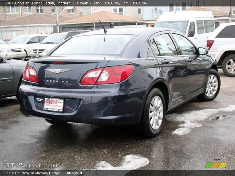 Modern Blue Pearl / Dark Slate Gray/Light Slate Gray 2007 Chrysler Sebring Sedan