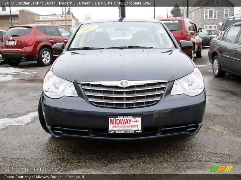 Modern Blue Pearl / Dark Slate Gray/Light Slate Gray 2007 Chrysler Sebring Sedan