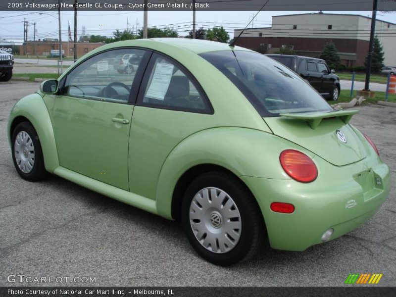 Cyber Green Metallic / Black 2005 Volkswagen New Beetle GL Coupe