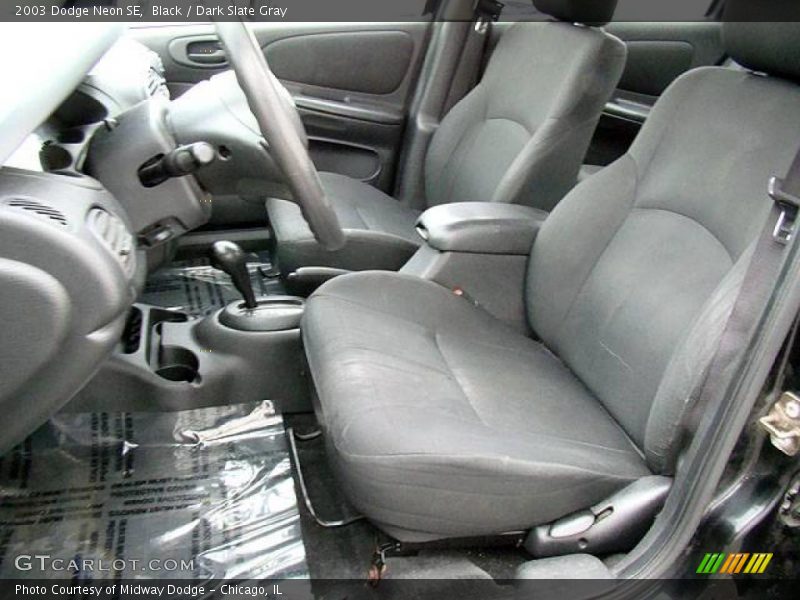 Black / Dark Slate Gray 2003 Dodge Neon SE