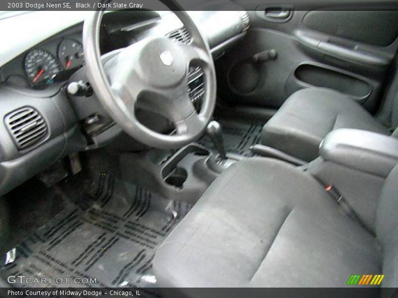 Black / Dark Slate Gray 2003 Dodge Neon SE