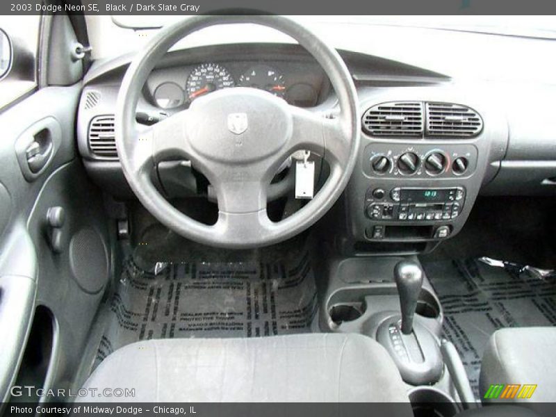 Black / Dark Slate Gray 2003 Dodge Neon SE