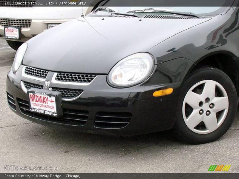 Black / Dark Slate Gray 2003 Dodge Neon SE
