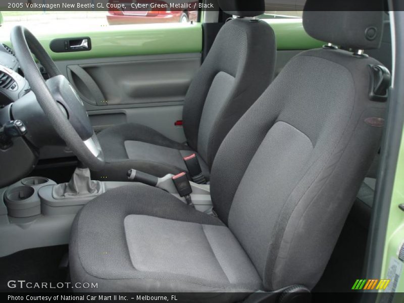 Cyber Green Metallic / Black 2005 Volkswagen New Beetle GL Coupe