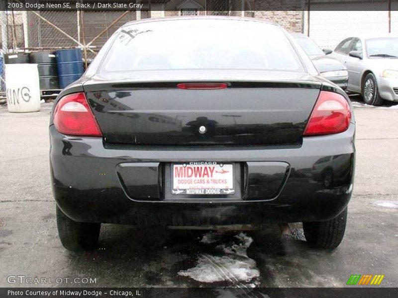 Black / Dark Slate Gray 2003 Dodge Neon SE