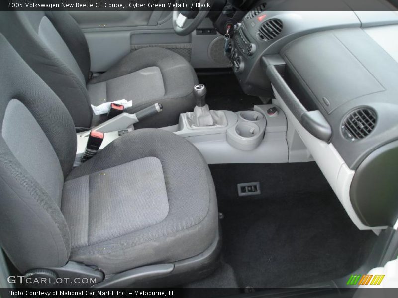 Cyber Green Metallic / Black 2005 Volkswagen New Beetle GL Coupe