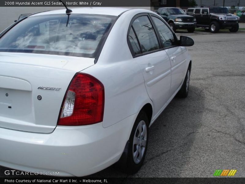 Nordic White / Gray 2008 Hyundai Accent GLS Sedan