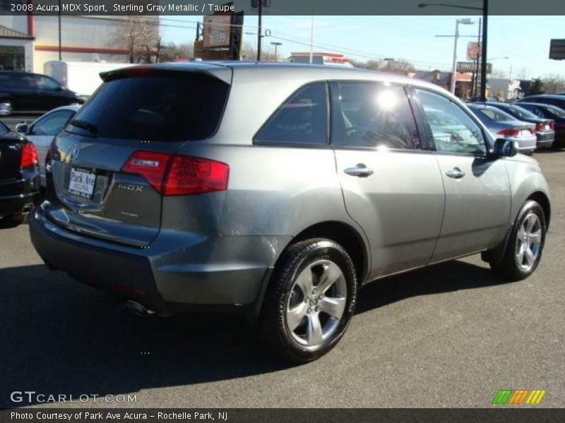 Sterling Gray Metallic / Taupe 2008 Acura MDX Sport