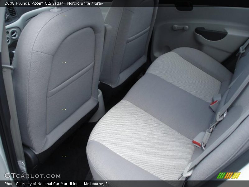 Nordic White / Gray 2008 Hyundai Accent GLS Sedan