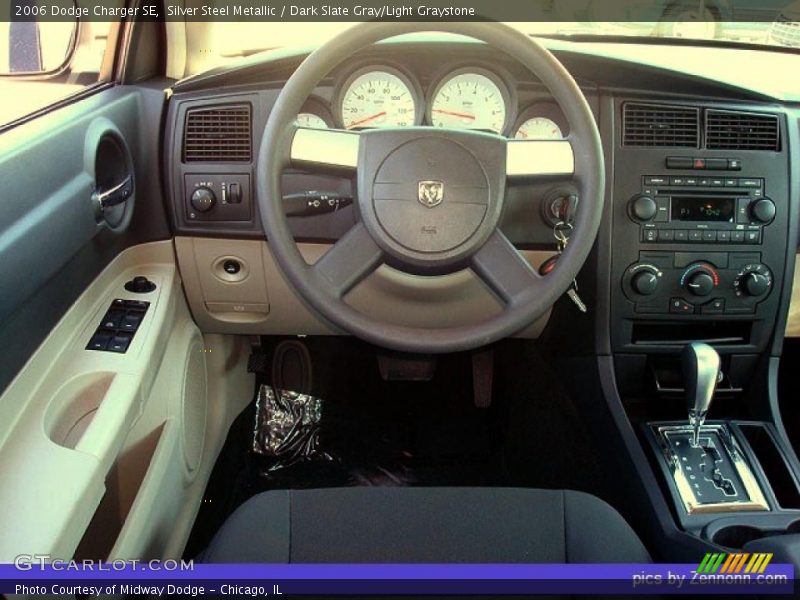 Silver Steel Metallic / Dark Slate Gray/Light Graystone 2006 Dodge Charger SE