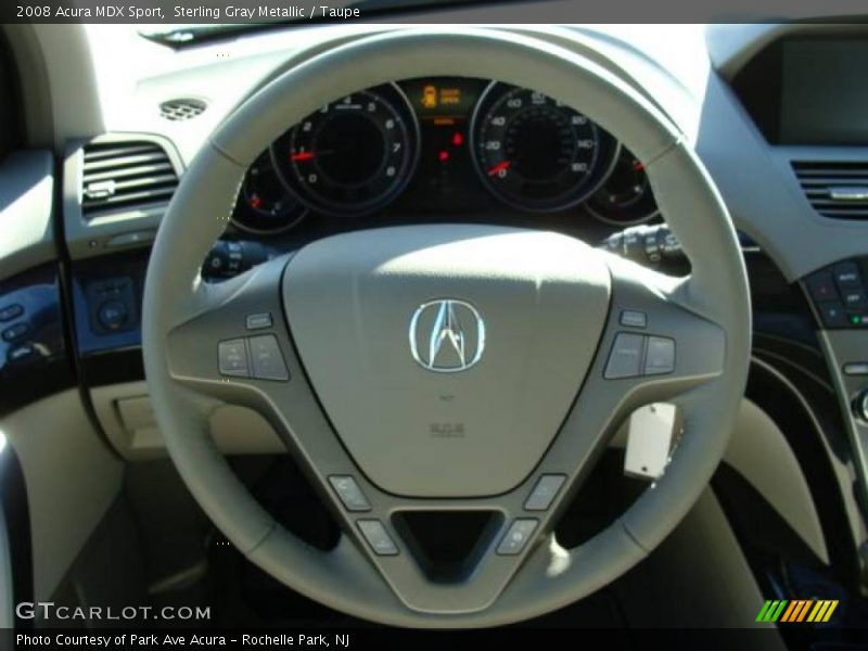 Sterling Gray Metallic / Taupe 2008 Acura MDX Sport