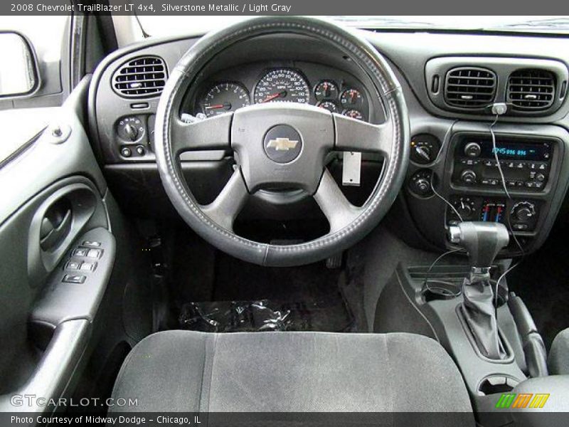 Silverstone Metallic / Light Gray 2008 Chevrolet TrailBlazer LT 4x4