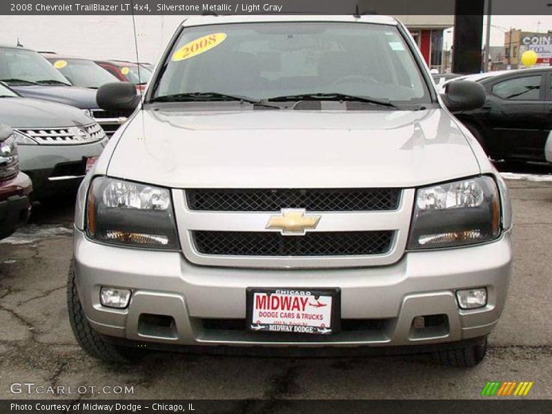 Silverstone Metallic / Light Gray 2008 Chevrolet TrailBlazer LT 4x4