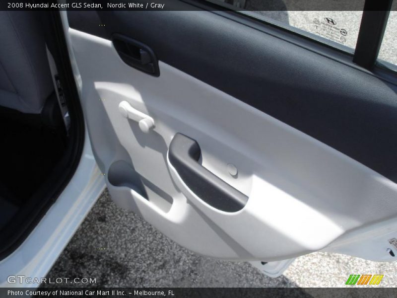 Nordic White / Gray 2008 Hyundai Accent GLS Sedan
