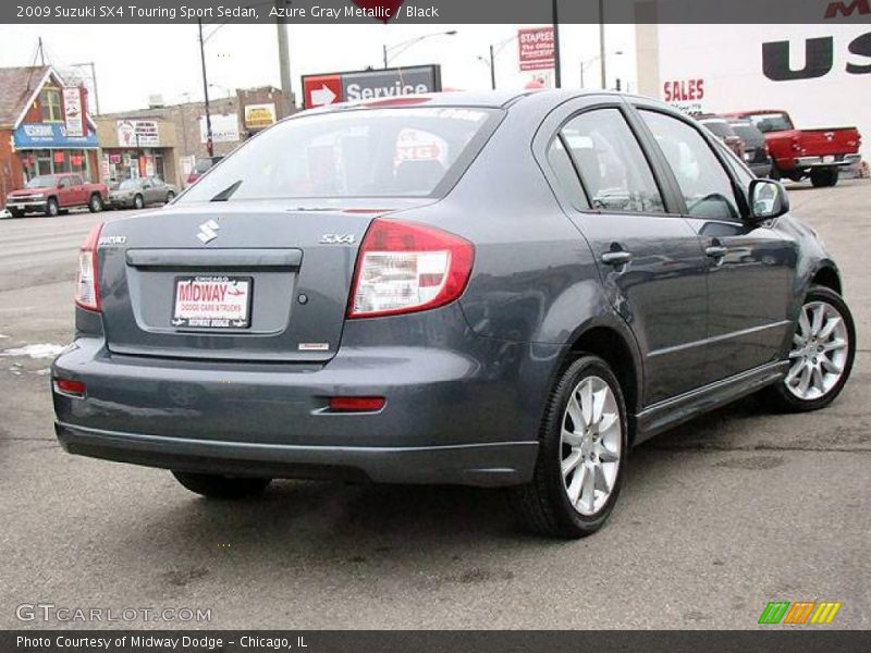 Azure Gray Metallic / Black 2009 Suzuki SX4 Touring Sport Sedan