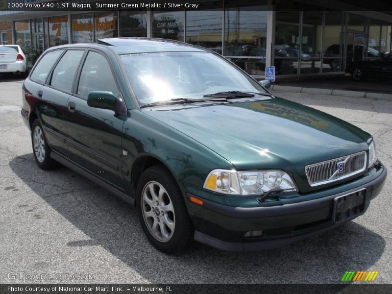 Summer Green Metallic / Silver Gray 2000 Volvo V40 1.9T Wagon