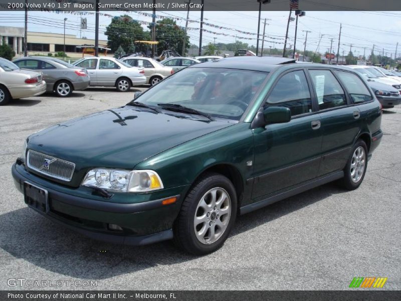 Summer Green Metallic / Silver Gray 2000 Volvo V40 1.9T Wagon