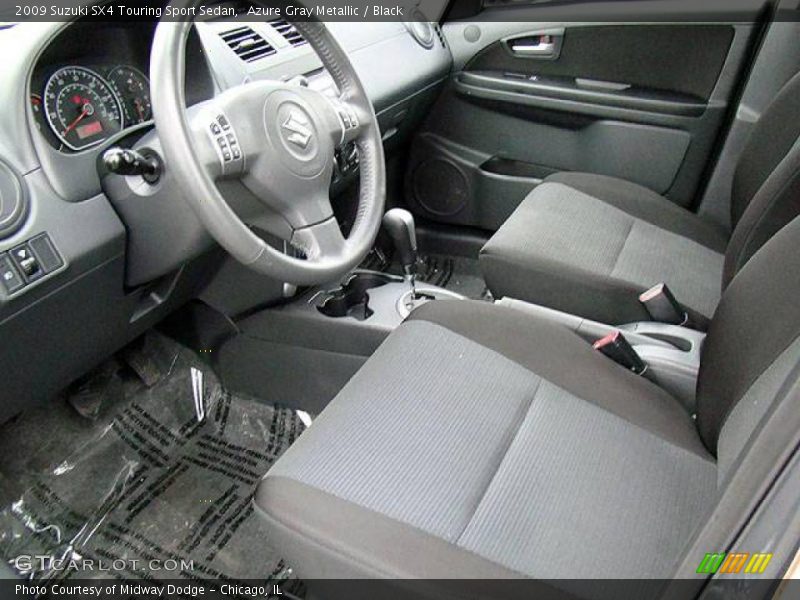 Azure Gray Metallic / Black 2009 Suzuki SX4 Touring Sport Sedan