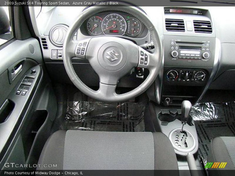 Azure Gray Metallic / Black 2009 Suzuki SX4 Touring Sport Sedan
