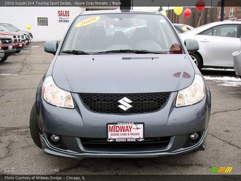 Azure Gray Metallic / Black 2009 Suzuki SX4 Touring Sport Sedan