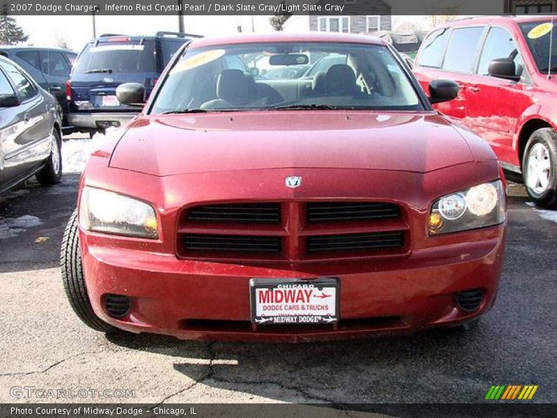Inferno Red Crystal Pearl / Dark Slate Gray/Light Slate Gray 2007 Dodge Charger