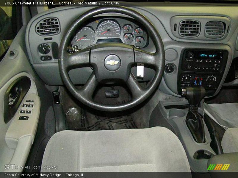 Bordeaux Red Metallic / Light Gray 2006 Chevrolet TrailBlazer LS