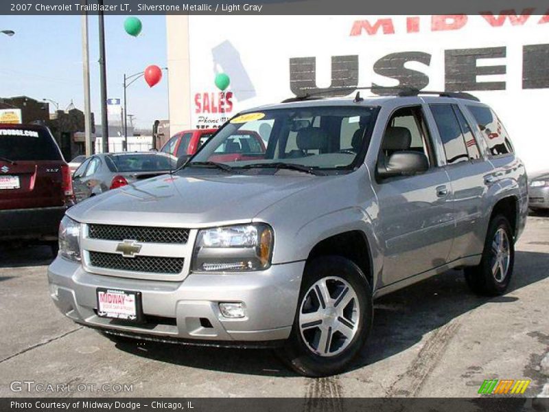 Silverstone Metallic / Light Gray 2007 Chevrolet TrailBlazer LT