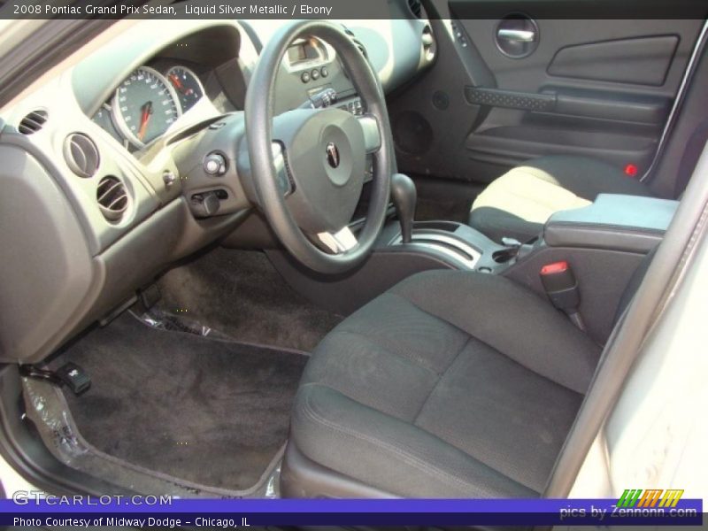 Liquid Silver Metallic / Ebony 2008 Pontiac Grand Prix Sedan
