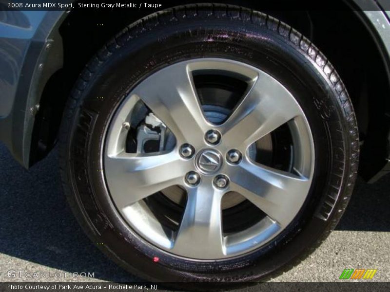 Sterling Gray Metallic / Taupe 2008 Acura MDX Sport