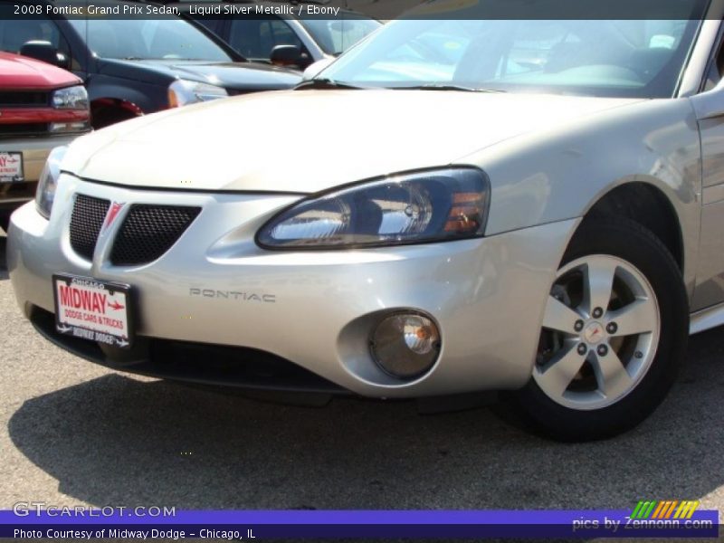 Liquid Silver Metallic / Ebony 2008 Pontiac Grand Prix Sedan