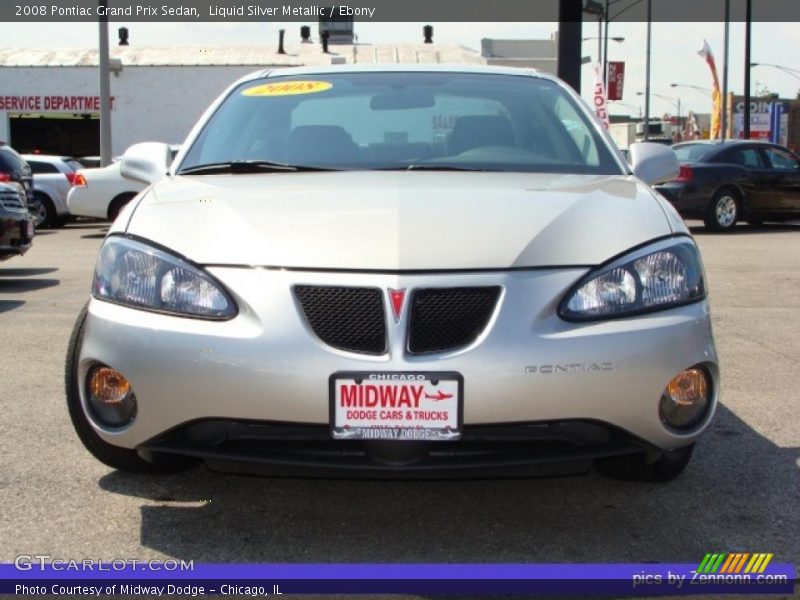 Liquid Silver Metallic / Ebony 2008 Pontiac Grand Prix Sedan