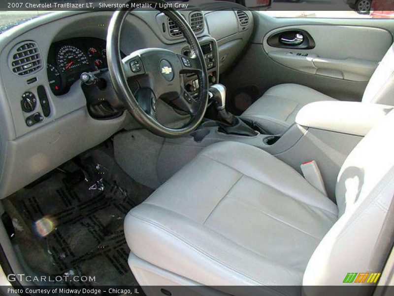 Silverstone Metallic / Light Gray 2007 Chevrolet TrailBlazer LT
