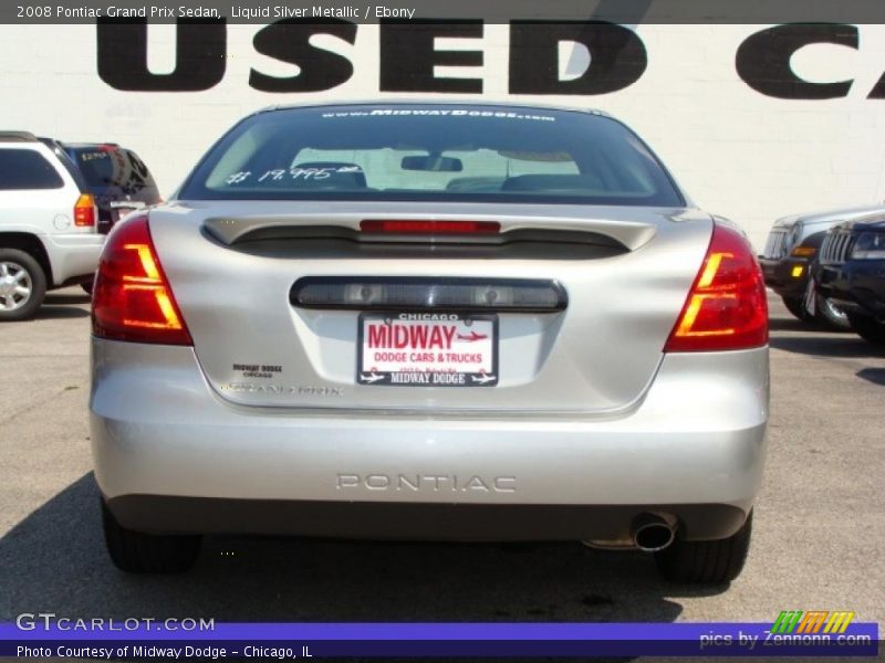 Liquid Silver Metallic / Ebony 2008 Pontiac Grand Prix Sedan