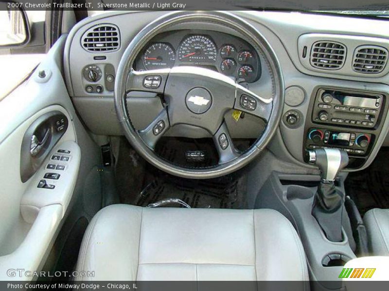Silverstone Metallic / Light Gray 2007 Chevrolet TrailBlazer LT