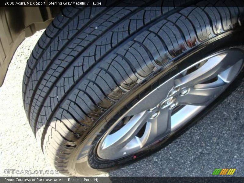 Sterling Gray Metallic / Taupe 2008 Acura MDX Sport